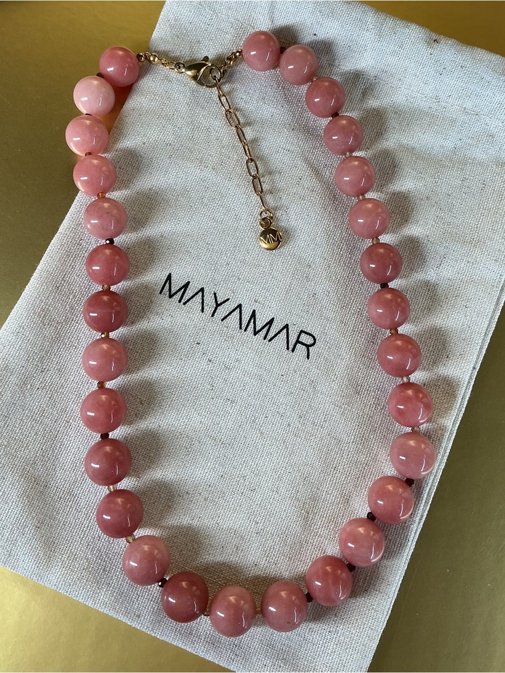 Lucky Necklace Rose Quartz - by Mayamar